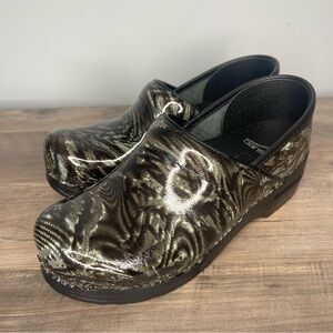 Women’s Dansko gloss finish mules clogs‎ shoes slip on comfort size 38